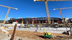 Últimas fotografías del avance de las obras del Camp Nou: la tercera grada se empieza a intuir