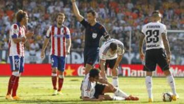 El Atleti, castigado por los árbitros.