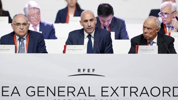 29/04/19 ASAMBLEA GENERAL EXTRAORDINARIA REAL FEDERACION ESPAÃOLA DE FUTBOL RFEF
LUIS RUBIALES PRESIDENTE