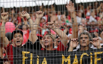 Gran ambiente en la final de la Copa Sudamericana. 