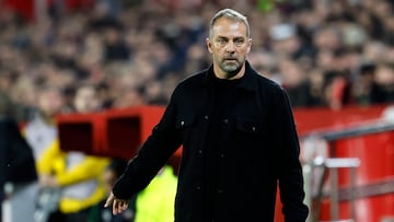 El entrenador del Barcelona, Hansi Flick.