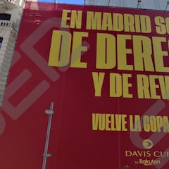 El polémico cartel de la Copa Davis de Piqué: "En Madrid somos de derecha y de revés"