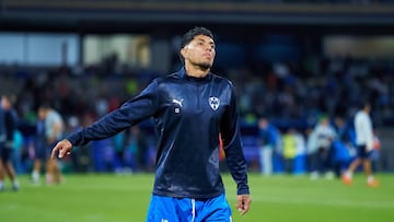 Carlos Salcedo of Monterrey during the 15th round match between Cruz Azul and Monterrey as part of the Liga BBVA MX, Torneo Apertura 2025 at Olimpico Universitario, on October 25, 2025 in Mexico City, Mexico.