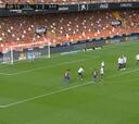 El golazo de falta de Messi en el Valencia vs Barcelona