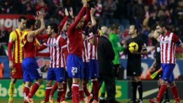 La cordialidad imperó al final del partido entre los dos dominadores de la Liga. Saben que les queda una segunda vuelta apasionante.