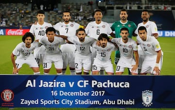 Soccer Football - FIFA Club World Cup Third Place Match - Al Jazira vs CF Pachuca - Zayed Sports City Stadium, Abu Dhabi, United Arab Emirates - December 16, 2017 Al Jazira players pose for the pre match photograph REUTERS/Amr Abdallah Dalsh