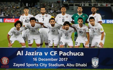 Soccer Football - FIFA Club World Cup Third Place Match - Al Jazira vs CF Pachuca - Zayed Sports City Stadium, Abu Dhabi, United Arab Emirates - December 16, 2017   Al Jazira players pose for the pre match photograph   REUTERS/Amr Abdallah Dalsh