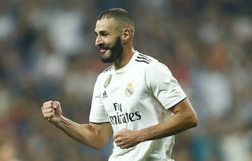 Real Madrid's French forward Karim Benzema