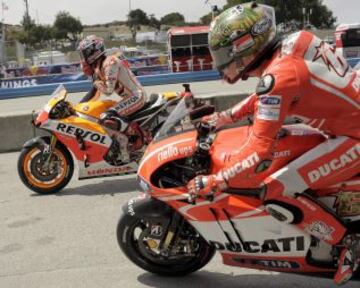 Marc Márquez y Nicky Hayden.