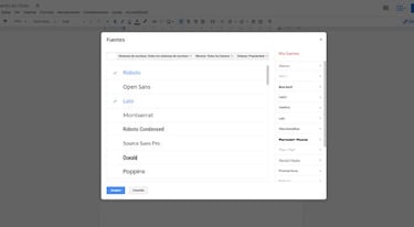 Cómo añadir fuentes a Documentos de Google