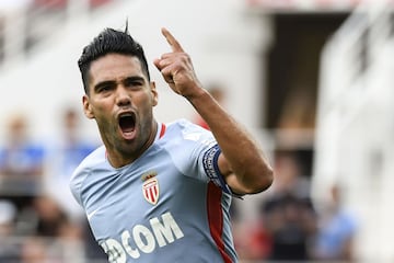 En imágenes Falcao y sus tres goles ante Dijon en Ligue 1