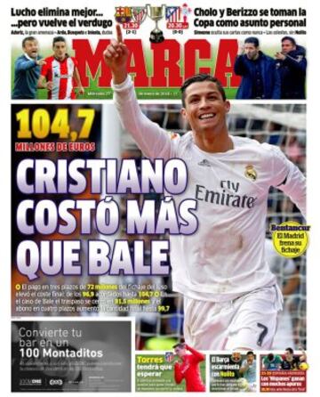 Portadas de la prensa mundial