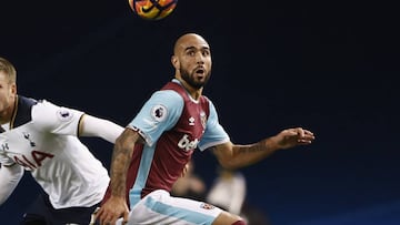 Simone Zaza con el West Ham.
