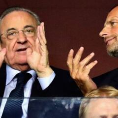 Florentino Pérez, a Ceferin: "Tenemos que reunirnos"