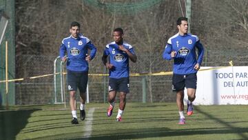 Entrenamiento Deportivo de La Coru&ntilde;a. Lesionados, Miku, Beauveu,  B&oacute;veda