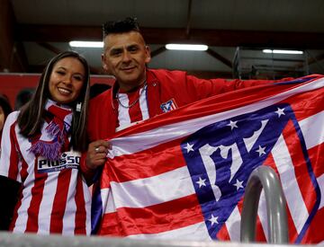 Aficionados del Atlético de Madrid.