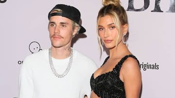 Justin Bieber y Hailey Bieber en la premiere de YouTube Originals' "Justin Bieber: Seasons" en Regency Bruin Theatre, California. Enero 27, 2020.