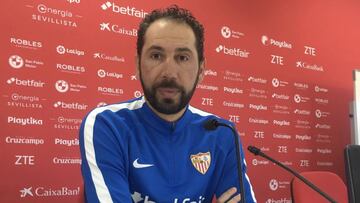 Pablo Machín en rueda de prensa.