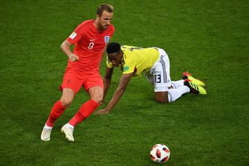 Harry Kane y Yerry Mina.