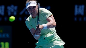 Talia Gibson, contra Zeynep Sonmez en el Open de Australia.