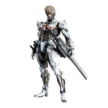Una detallada figura articulada de Raiden, extra de las versiones japonesas de Metal Gear Rising
