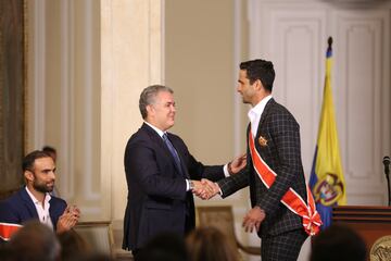 Los dos tenistas colombianos recibieron la Cruz de Boyacá, por parte de el presidente Iván Duque, tras ser campeones de Wimbledon.