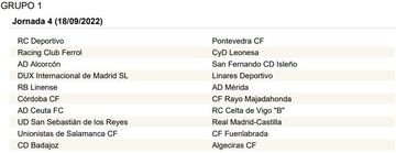 La Primera RFEF, jornada a jornada