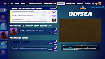 fortnite odisea misiones mosaico como completarlo fragmentos teselas