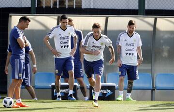 Barcelona 01Junio 2018, España
Previa al Mundial 2018
Entrenamiento de la seleccion Argentina Ciudad Deportiva Joan Gamper, Barcelona.
Foto Ortiz Gustavo