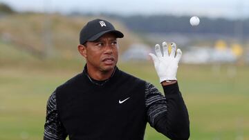 Golf - The 150th Open Championship - Old Course, St Andrews, Scotland, Britain - July 13, 2022 Tiger Woods of the U.S. on the range REUTERS/Paul Childs TPX IMAGES OF THE DAY