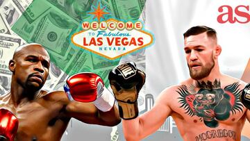 Mayweather y McGregor en un cartel elaborado por AS.