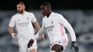Ferland Mendy en un partido del Real Madrid