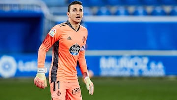 Jordi Masip of Real Valladolid CF during the Spanish league, La Liga Santander, football match played between Deportivo Alaves and Real Valladolid CF at Mendizorroza stadium on February 5, 2021 in Vitoria, Spain.
 AFP7 
 05/02/2021 ONLY FOR USE IN SPAIN