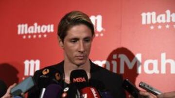 Torres atendió a la prensa en el acto de Mahou.