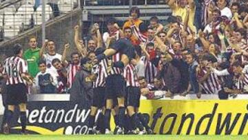 <b>VICTORIOSO. </b>El Athletic no tuvo que esforzarse mucho para superar a la Real. Le bastó con varios zarpazos en la segunda parte.