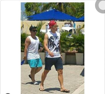 James pasa sus últimas días de vacaciones en Cartagena