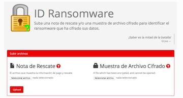 ID Ransomware te permite identificar el ransomware que te ha cifrado los datos de PC