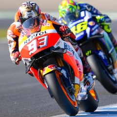 Márquez continúa mejorando los números de Rossi a su edad