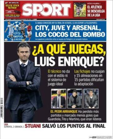 Portadas de la prensa deportiva