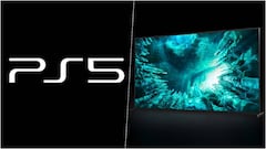 Logo de PS5 y Sony LED Z8H 8K