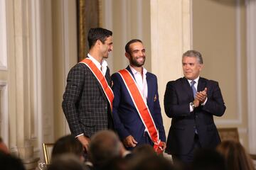 Los dos tenistas colombianos recibieron la Cruz de Boyacá, por parte de el presidente Iván Duque, tras ser campeones de Wimbledon.