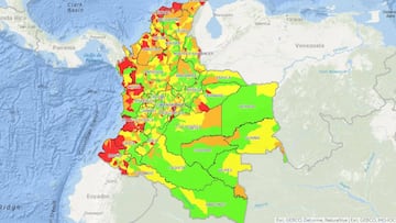 Mapa de COVID-19 por municipios