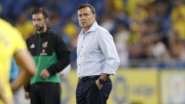 Cristobal Parralo durante el partido ante Las Palmas.