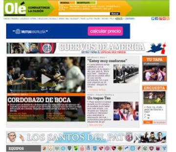 Portadas de la prensa extranjera