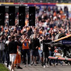 Norris estalló por la radio cuando su motor se rompió