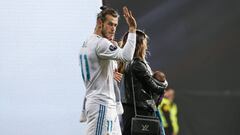 Bale, durante la celebraci&oacute;n de la Decimotercera del Real Madrid.