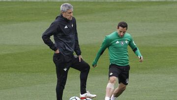 Guardado en el entrenamiento del Betis.