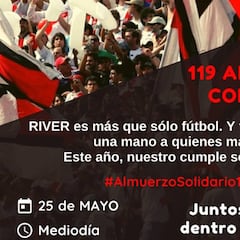 River se prepara para un aniversario solidario