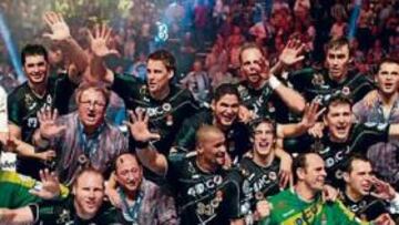 <b>GESTA.</b> El Ciudad Real remontó la Champions en Alemania.