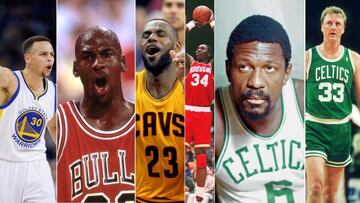 El mejor equipo hist&oacute;rico para Mugsy Bogues: Curry, Jordan, LeBron, Olajuwon y Russell. Con Larry Bird de sexto hombre.